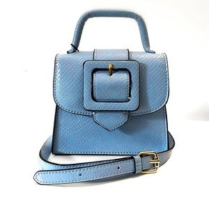 Blue Zara Mini clutch